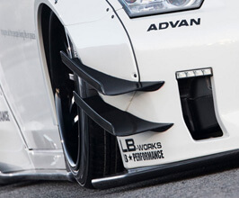 Liberty Walk LB Front Bumper Canards for LB Works Type 2 for Nissan GTR R35