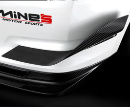 Mines Front Bumper Canards (Dry Carbon Fiber) for Nissan GTR R35