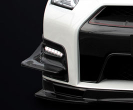 Mines Aero Front Bumper Canards Type II (Dry Carbon Fiber) for Nissan GTR R35