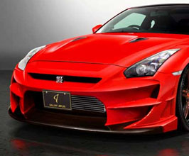 Abflug Gallant Exclusive Line Aero Front Bumper - Version 02  (FRP) for Nissan GTR R35