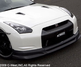 C-West Aero Front Lip Half Spoiler for Nissan GTR R35