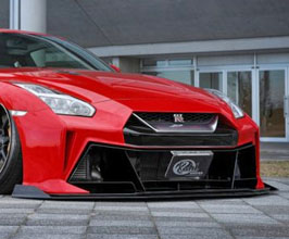 KUHL Version 4 35R-GT II Aero Front Bumper System with Diffuser and Fins (FRP) for Nissan GTR R35
