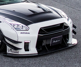 Liberty Walk LB Front Bumper and Diffuser - Type 2 for Nissan GTR R35