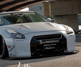 Liberty Walk LB Front Bumper - Type 1 (FRP) for Nissan GTR R35