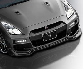 ROWEN World Platinum Aero Front Lip Spoiler (Carbon Fiber) (for ROWEN Bumper) for Nissan GTR R35