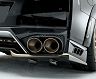 ROWEN World Platinum Aero Rear Bumper Extensions for Nissan GTR R35