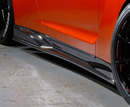 TOP SECRET Version 2 Aero Side Skirts for Nissan GTR R35