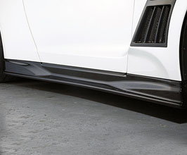 TOP SECRET Version 2 Aero Side Skirts for Nissan GTR R35