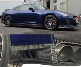 Abflug Gallant Exclusive Line Aero Front Lip Side Spoilers (Carbon Fiber) for Nissan GTR R35