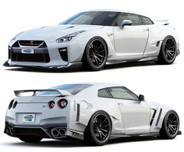 GReddy Wide Body Aero Kit (FRP) for Nissan GTR R35