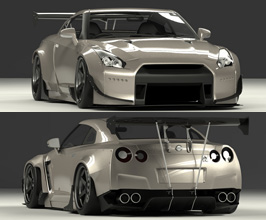 TRA KYOTO Co Rocket Bunny Wide Body Kit with Wing (FRP) for Nissan GTR R35