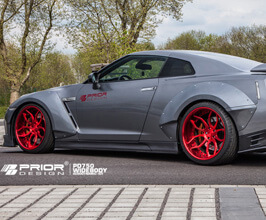 PRIOR Design PD750WB Front and Rear Widening Add-On Fenders (FRP) for Nissan GTR R35