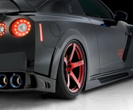 ROWEN World Platinum Aero Rear Fender Arch Extensions for Nissan GTR R35