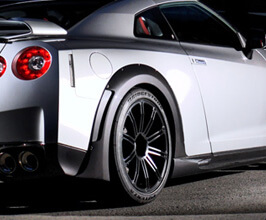 WALD Sports Line Black Bison Edition Rear 20mm Over Fenders (FRP) for Nissan GTR R35