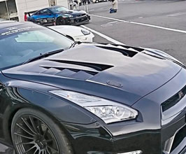 Garage Mak Revolution Aero Front Hood Bonnet with Vents for Nissan GTR R35