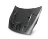 Seibon GTII style Vented Hood (Dry Carbon Fiber)