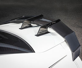 KUHL 35R-GT Rear GT Wing with Low Mount Swan Neck - Version 2 for Nissan GTR R35