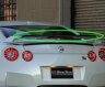 WALD Sports Line Black Bison Edition Rear Wing Flap (FRP) for Nissan GTR R35