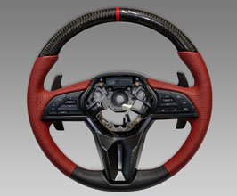 TOP SECRET M17 Steering Wheel (Leather with Carbon Fiber) for Nissan GTR R35