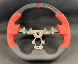 TOP SECRET TS Octagonal Steering Wheel (Leather with Carbon Fiber) for Nissan GTR R35