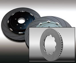 DIXCEL FS Type Heat-Treated High-Carbon Slotted Rotor Discs Only - Rear for Nissan GTR R35