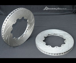 Kansai Service 2-Piece Brake Rotors - Front 390mm for Nissan GTR R35