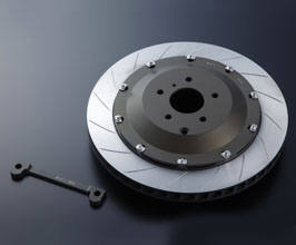 Mines Big Brake Rotor Kit - Rear Slotted 400mm for Nissan GTR R35