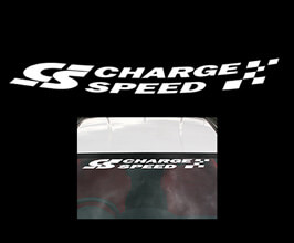 ChargeSpeed CS Charge Speed Windshield Sticker (White) for Nissan GTR R35