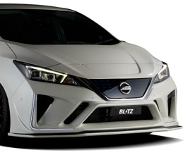 BLITZ Aero Speed R-Concept Front Bumper with Front LEDs (FRP) for Nissan Leaf ZE1