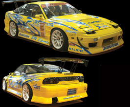 BN Sports Aero Wide Body Kit - Type IV (FRP) for Nissan Silvia S13