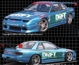 C-West DRFT Aero Body Kit (PFRP) for Nissan Silvia S13