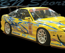 BN Sports Aero Front 30mm and Rear 50mm Wide Fenders (FRP) for Nissan Silvia S13