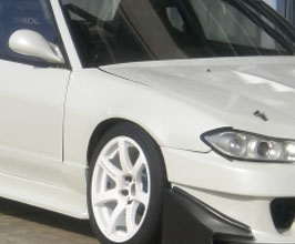 Garage Mak Revolution Silvia S15 Front End Conversion Fenders - 15mm Wide Type (FRP) for Nissan Silvia S13