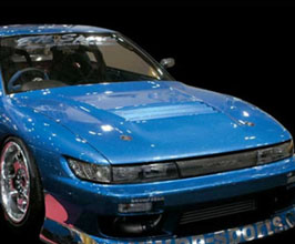 BN Sports Defend Front Hood Bonnet with Vents (FRP) for Nissan Silvia S13 Coupe