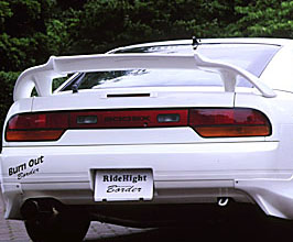 Border Racing Rear Wing - Type I (FRP) for Nissan 180SX / 240SX