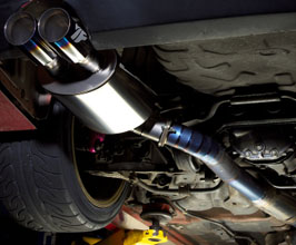 Yashio Factory Super Silent Ti Muffler Exhaust System with Dual Tips (Titanium) for Nissan Silvia S14