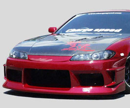 ChargeSpeed Aero Front Bumper for S15 Conversion (FRP) for Nissan Silvia S14