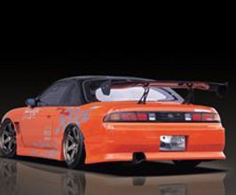 Mac M Sports Aero Rear Bumper (FRP) for Nissan Silvia S14