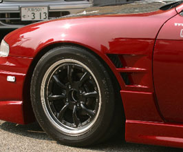 ChargeSpeed D-1 Style Vented Front 20mm Wide Fenders (FRP) for Nissan 240SX Zenki
