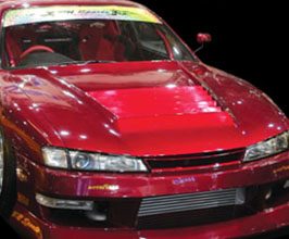 BN Sports Front Hood Bonnet with Vents - Type 2 (FRP) for Nissan Silvia S14