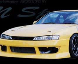 BN Sports Front Hood Bonnet with Vents - Type 1 (FRP) for Nissan Silvia S14