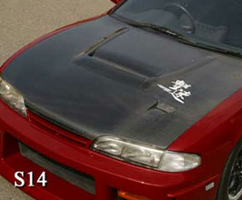 ChargeSpeed Front Hood Bonnet with Vent for Nissan 240SX Zenki