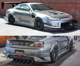 Garage Mak Revolution Wide Body Kit - Type 6 GT (FRP) for Nissan Silvia S15