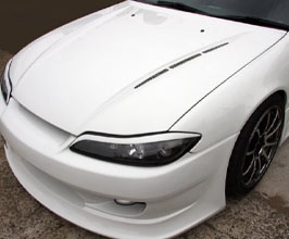 VERTEX (T&E Co) VERTEX EDGE Front Hood Bonnet with Vent Slits for Nissan Silvia S15