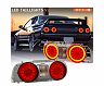 78works LED Taillights V2 with Fiber Ring (Red Clear) for Nissan Skyline R32 (Incl GTR)