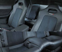 Nismo Seat Covers Set - Front and Rear (PVC Leather with Suede) for Nissan Skyline R32