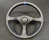 TOP SECRET Steering Wheel with Horn Button - 250mm (Leather)