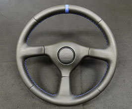 TOP SECRET Steering Wheel with Horn Button - 250mm (Leather) for Nissan Skyline GTR BNR32