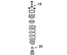 Nismo Reinforced Bushings for Upper Mounts - Rubber for Nissan Skyline R32