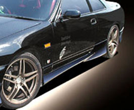 Border Racing Aero Side Steps (FRP) for Nissan Skyline R33